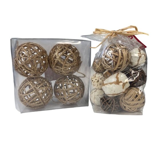 Holiday Style Decorative Bowl Fillers & Ornaments New - Picture 1 of 6